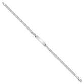 14k WG Anchor Link ID Bracelet